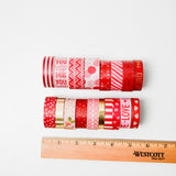 Red + Pink Washi Tape - 18 Spools