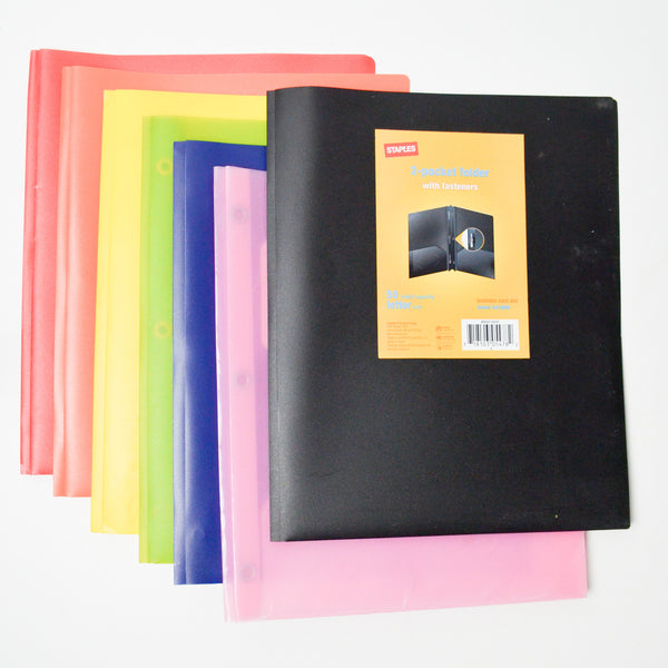 Pocket Folders with Fasteners Bundle - Set of 7