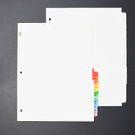 Numbered Binder Index Tab Dividers