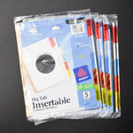 Black Paper Big Tab Insertable Colored Dividers - 4 Packs