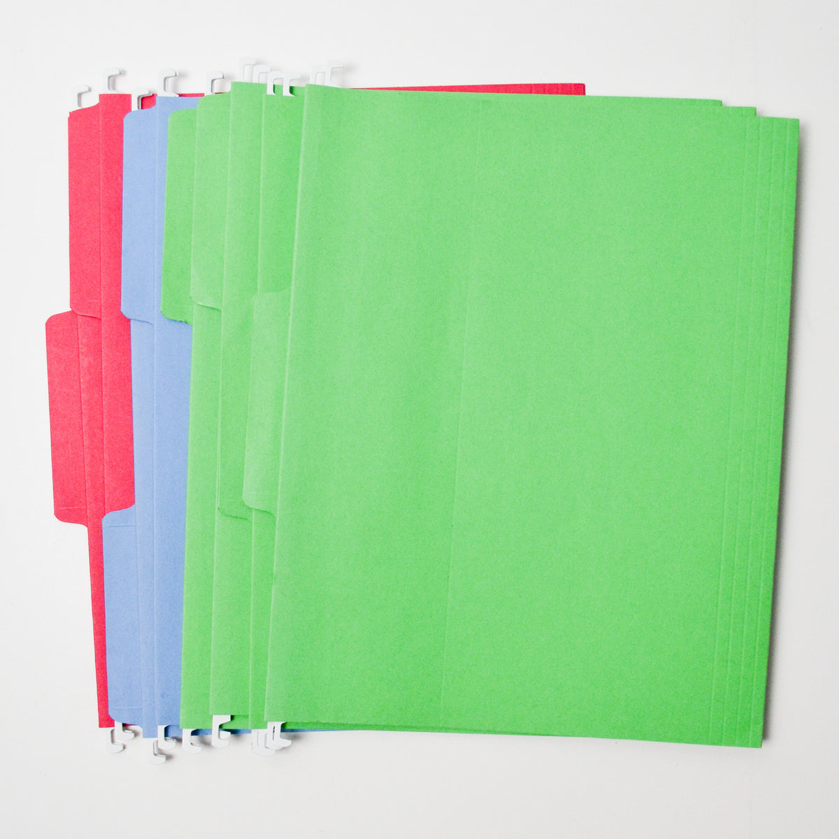 Colorful Hanging File Folders with Plastic Tabs – Make & Mend