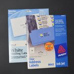 Clear + White Avery Mailing Address Labels - 2 Packs Default TItle