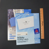 Clear + White Avery Mailing Address Labels - 2 Packs Default TItle