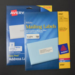 White Avery Mailing Labels - 2 Packs Default TItle