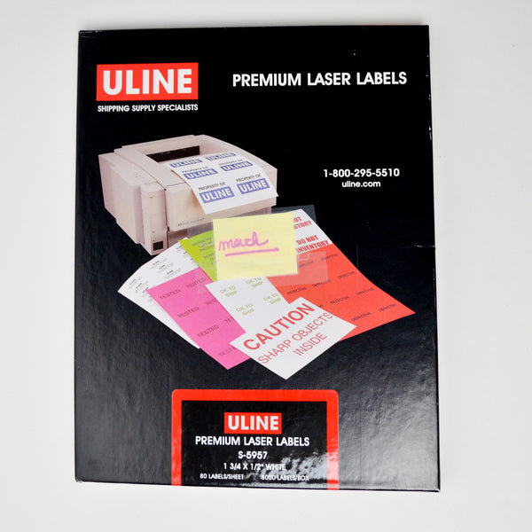 Uline S-5957 Premium Laser Labels