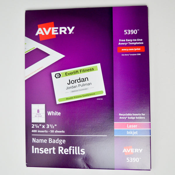 Avery 5930 Name Badge Insert Refills
