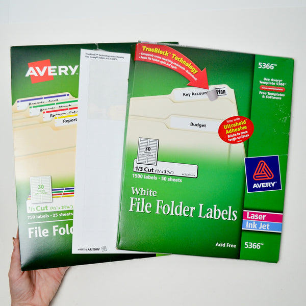 Avery File Folder Labels