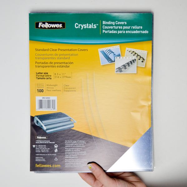 Fellowes Crystals Binding Covers