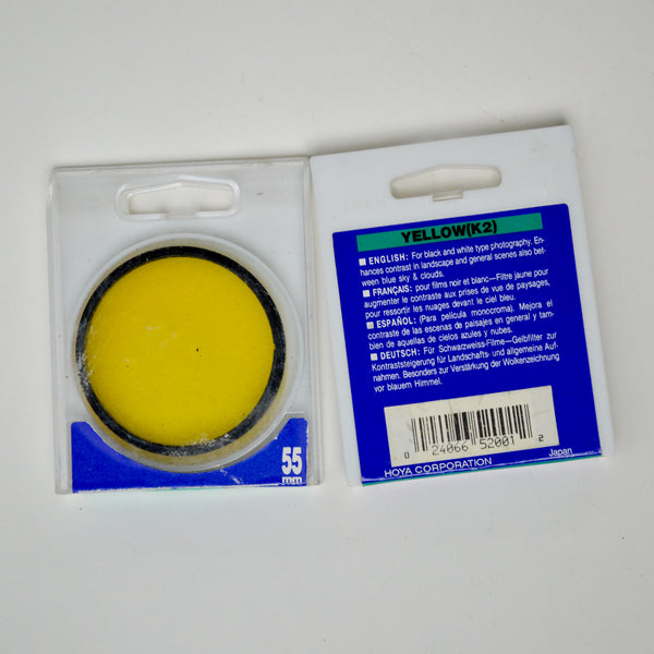 Hoya Yellow K2 Lens Filters - 55mm + 52mm