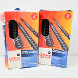 Office Depot Black Plastic Binding Combs - Assorted Sizes