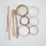 Border Sticker + Washi Tape Sticker Roll Bundle - 8 Rolls