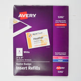 Name Badge Insert Refills - 3" x 4"
