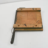 Vintage Guillotine Paper Cutter - Cracked