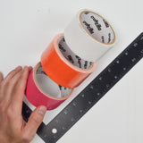 White, Pink + Orange Duct Tape - 6 Rolls