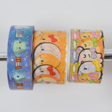 Cute Character Washi Tape Stickers - 3 Rolls