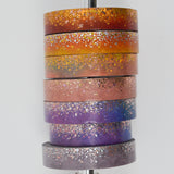 Metallic Foiled Star Washi Tape - 7 Rolls