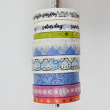 Assorted Planner + Dumpling Print Washi Tape - 8 Rolls