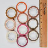 Warm Tone Metallic + Foiled Washi Tape - 10 Rolls