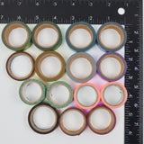 Metallic + Iridescent Washi Tape - 15 Rolls