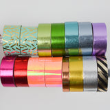 Metallic + Iridescent Washi Tape - 15 Rolls