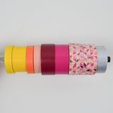 Pink + Yellow Washi Tape - 9 Rolls