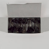Staples Medium Black Binder Clips - 6 Boxes of 12