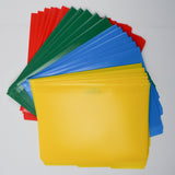 Assorted Color Plastic File Folders
