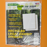 Kleer-Fax Green Tab Series Recycled Legal Exhibit Dividers