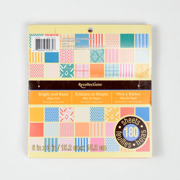 Recollections Bright and Basic 6" Paper Pad