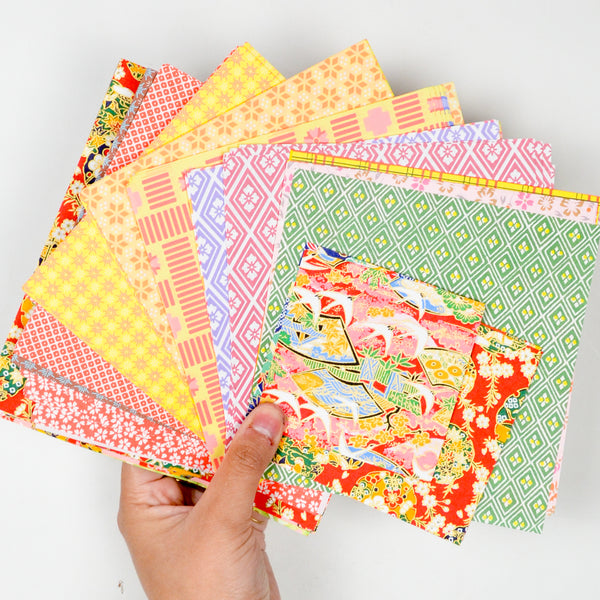 Colorful Patterned Origami Paper Pack