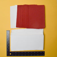 Red + White Paper Bundle