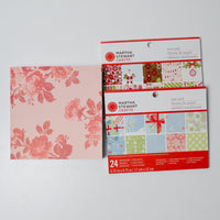 Christmas + Floral Scrapbooking Paper Bundle