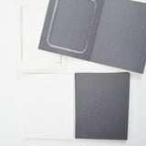 Gray + White Paper Photo Holders