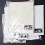 White, Cream + Off-White Cardstock Scraps + Sheets