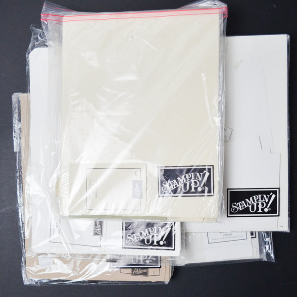 White, Cream + Off-White Cardstock Scraps + Sheets