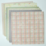 Assorted Fabric Patterned Scrapbook Paper Bundle