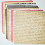 Words Patterned Scrapbook Paper Bundle