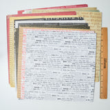 Words Patterned Scrapbook Paper Bundle