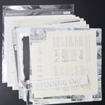 Wedding + Love Themed Scrapbook Paper Bundle
