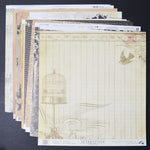Vintage + Neutral Patterned Scrapbook Paper Bundle