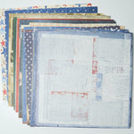 Patriotic Patterned Scrapbook Paper Bundle