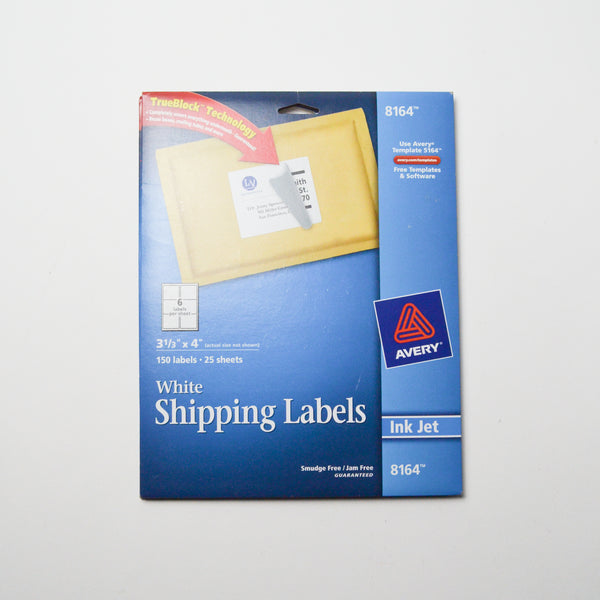 Avery 8164 + Avery 8168 White Shipping Labels Default Title
