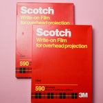 Scotch Write-On Film for Overhead Projection - 2 Boxes Default Title