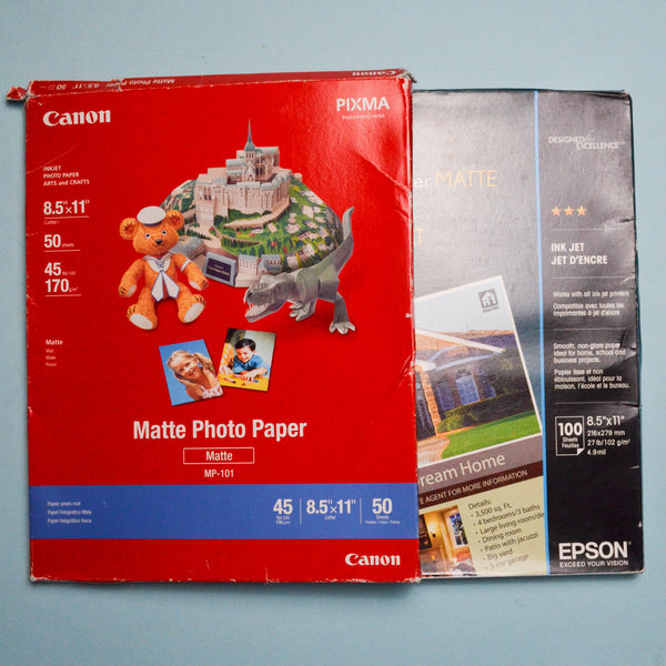 Matte Photo + Presentation Paper - 2 Packs