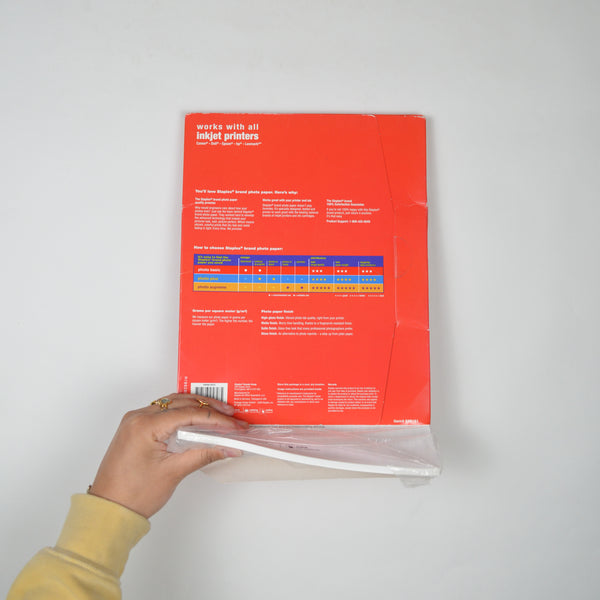 Staples gloss photo paper 8 5 x 11 make mend