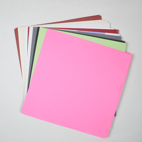 Solid Color Scrapbooking Paper Bundle