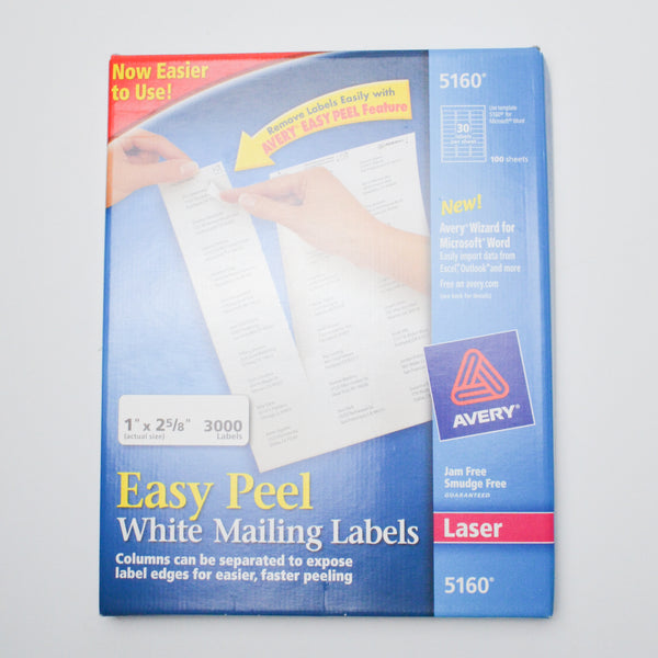Avery 5160 Easy Peel Mailing Labels Make & Mend