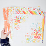 Colorful Scrapbooking Paper Bundle