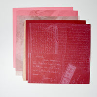 Red + Pink Scrapbook Paper Bundle