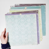 Blue + Purple Scrapbook Paper Bundle